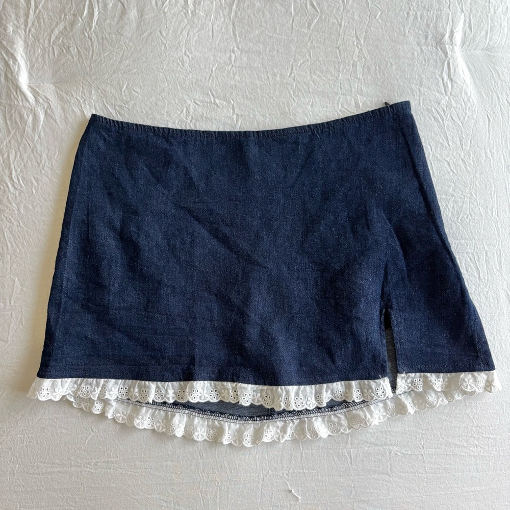 NWOT pacsun low rise denim mini skirt
